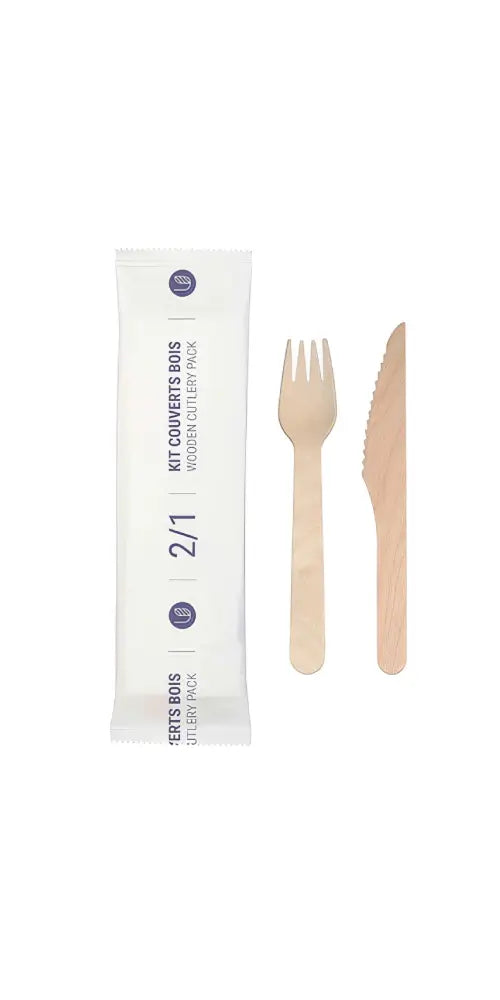 Product picture - Packaging cutlery 2 en 1